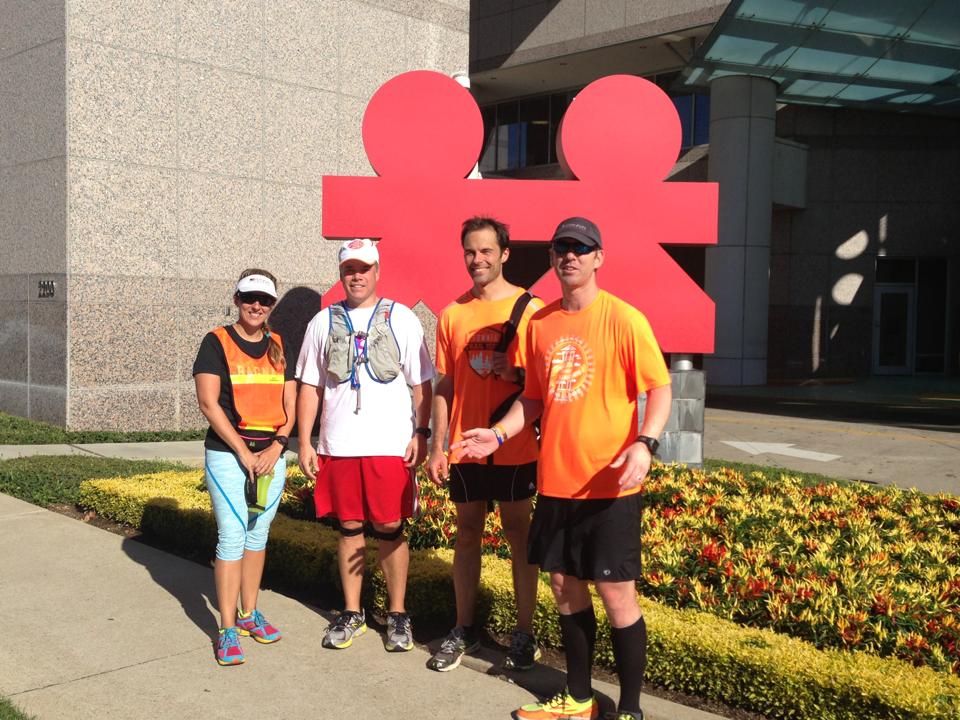 Kristen, me, Dan, and Andy at the finish
